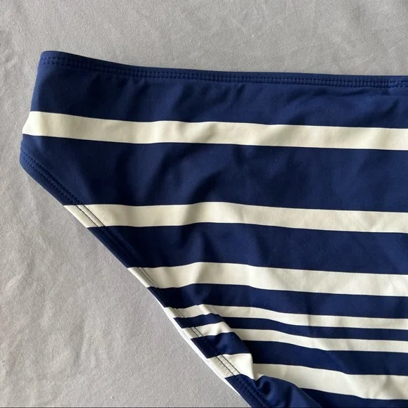 Lauren by Ralph Lauren Striped Bikini Bottom XL Navy and White - Picture 7 of 12